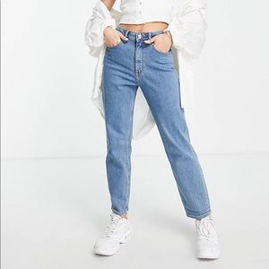 ASOS Design Petite High Rise Mom Jeans
